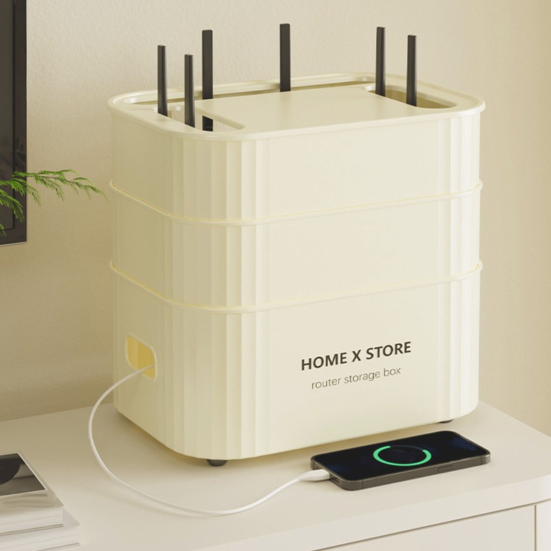 WIFI Router Storage Box Cable Management Versatile Sturdy WiFi Shelf
