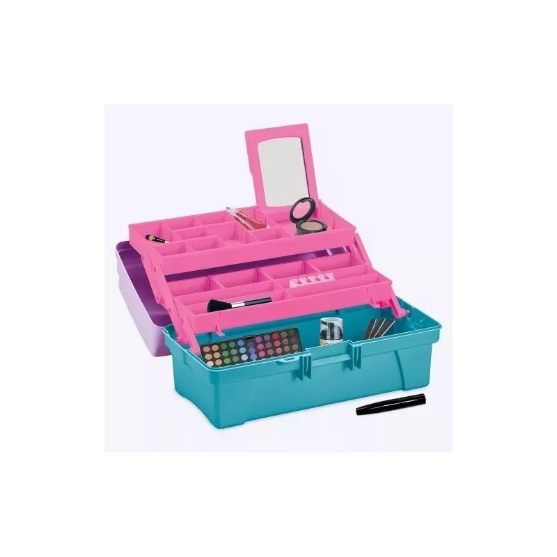 Q´Home Caja Para Almacenar Maquillaje Multicolor