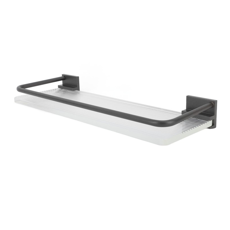 30cm Bathroom Wall Mounted Shelf Space Aluminum Acrylic Towel Rack