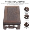 CIYODO Wooden Display Stand for Bonsai and Ornaments Square Vintage