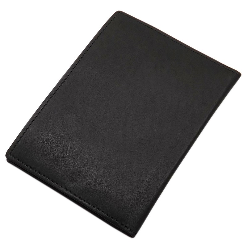 Genuine Leather ID Card Holder with 2 Compartments in Calf