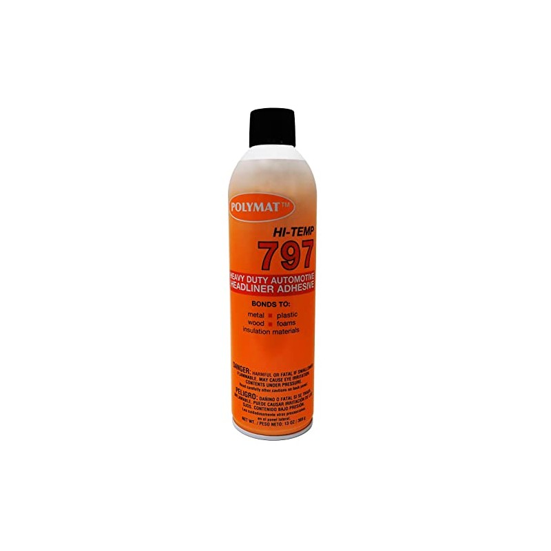 QTY3 Polymat 797 Hi-Temp Spray Glue Adhesive Bonds Polypropylene to