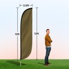 LookOurWay Feather Flag Pole Kit - 12 Feet Tall Advertising