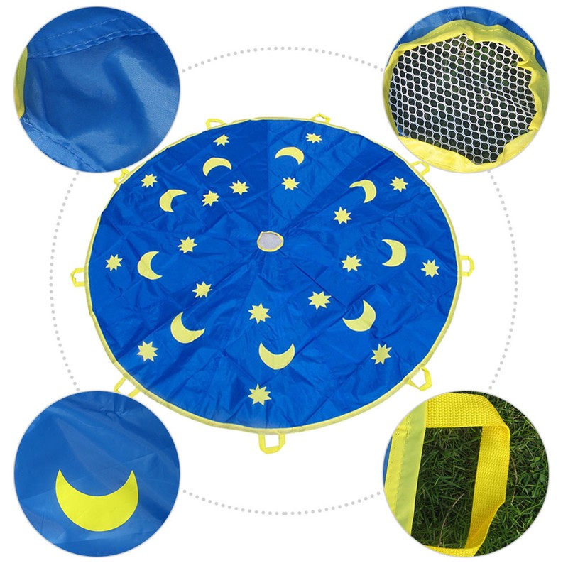 1.8M Outdoor Children Sports Rainbow Umbrella Kids Jump Sack Play