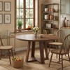 IDEALHOUSE Round Dining Table for 4-6 People, 47 Inch Wooden