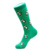 moJJa Socks Three Wise Monkey Crew Socks,Green,Large