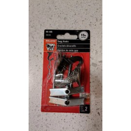 Bulldog 2pcs Swag Ceiling Hooks for Hanging Plants Heavy Duty Hardware Set Ceiling 15lbs