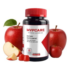 Vinagre De Manzana 60 Gomitas Vitamin B12 Y Acido Folico Frutos Rojos
