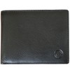 LINDENMANN Men's Leather Wallet, black