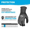 Gorilla Grip A1 Precision Grip, Cut Resistant Work Gloves, Nitrile