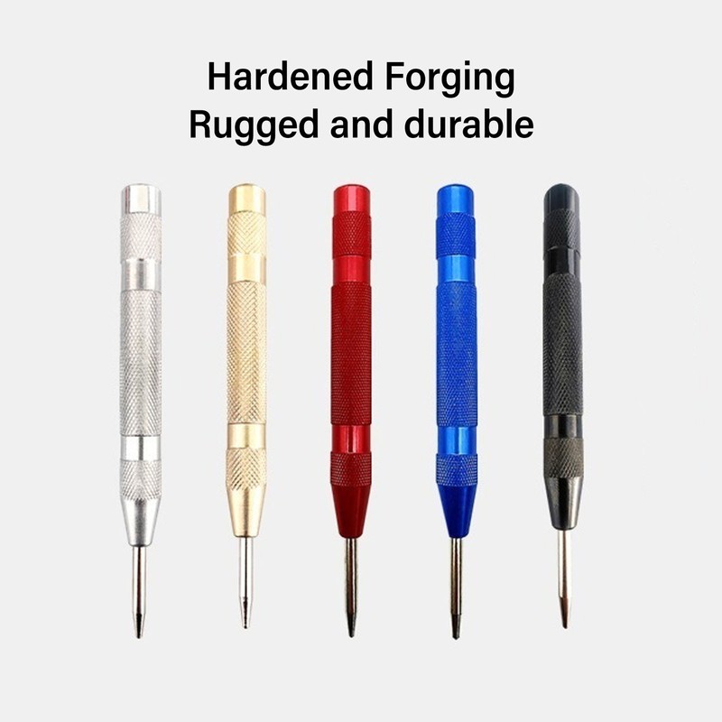 Center Hole Punch Set Carbon Steel Multifunctional Automatic Center Punch