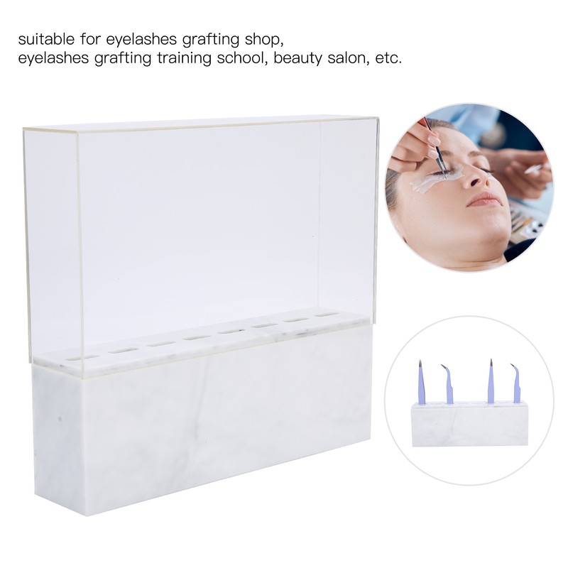 8 Holes Tweezers Holder Tweezer Display Stand Storage Rack with