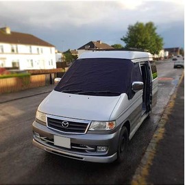 Fuel Lagoon Deluxe Window Screen Cover Wrap Black Out Blind Camper Van Frost Bongo