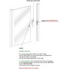 TechnologyLK Gordon Glass® 3" Oil Rubbed Bronze Frameless Shower Door