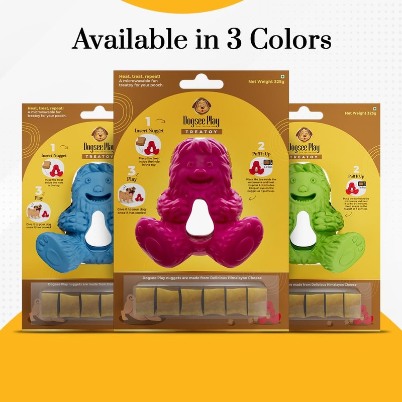 Dogsee Play Extremely Strong Treatoy Pink - Microwaveable Dog Toy