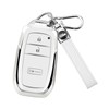MILD EAST Key Fob Cover for Toyota with Keychain, Soft