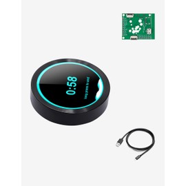 ESP32-S3 with Display 2.1 Inch 480×480 Round IPS TFT Knob Touch Display Rotary Encoden for LVGL WiFi BLe Uart Smart Module (Black)