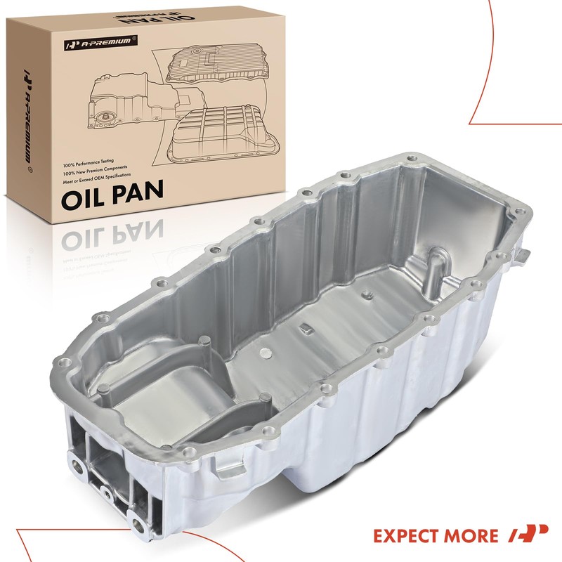 A-Premium Engine Oil Pan Sump with Drain Plug Compatible with