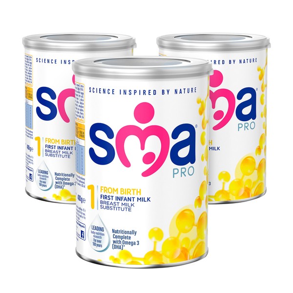 SMA PRO First Infant Milk From Birth, 400g | x3 Pack