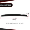 CROSSDESIGN Rear Window Roof Spoiler Lip Compatible with Dodge Charger