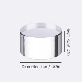 Acrylic Cylinder Display Stand,Clear Solid Display Blocks,4*4CM Transparent Acrylic Cylinder Display Stand,Photo Posing Props Display Risers Holder for Photography, Jewelry,Cosmetic,Crafts Show,