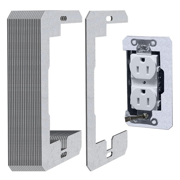 Wall Plate Spacer - 10 Pack Metal Flush Fit Device