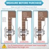 PAULINN 5/8 Inch Thumb Operated Offset Cam Lock Latch for
