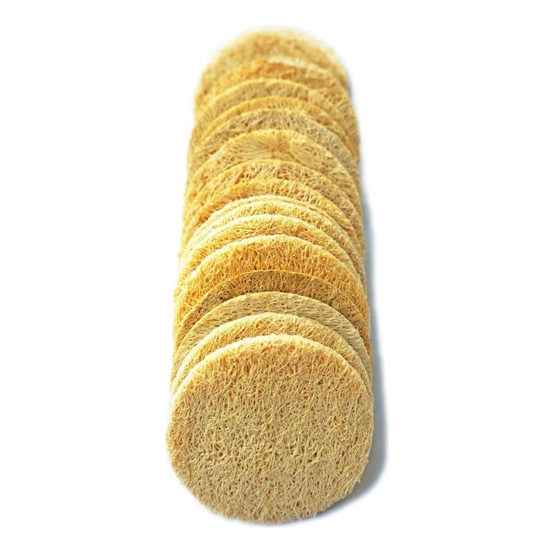 Jins-hung 18 Paquete Natural Esponja Exfoliante Face Pads - Facial