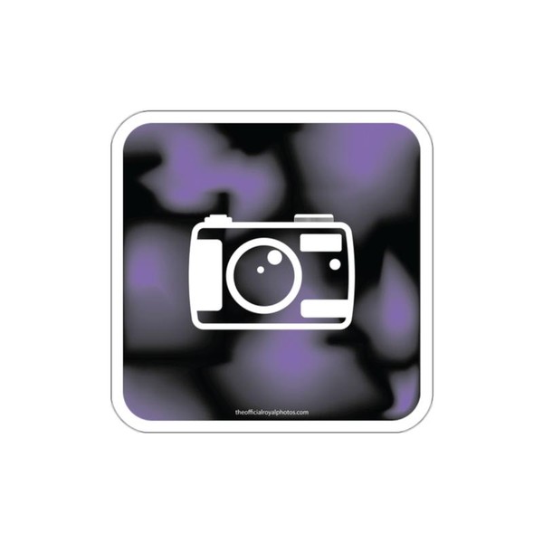 Camera Block Gradient Die-Cut Sticker - Color: 2" × 2"