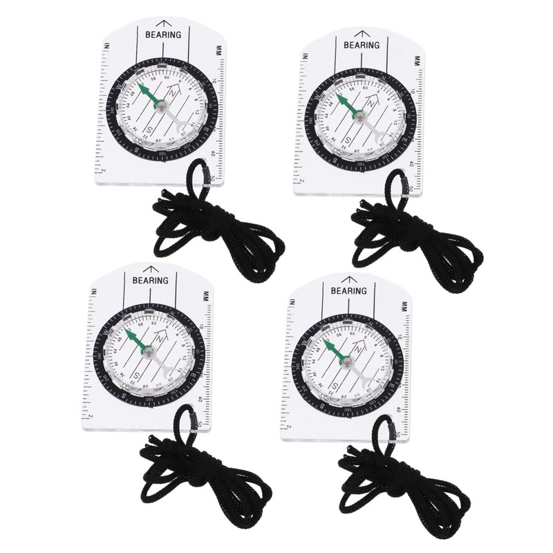 OHPHCALL 5sets Survival Compass Hiking Camping Navigation Lightweight Pocket Design