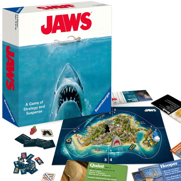 Ravensburger Jaws Board Game for Age 12 and Up - A Game of Strategy and Suspense