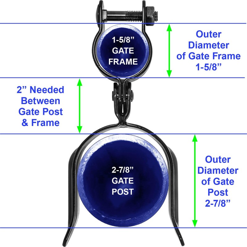 Black 1-5/8" x 2-7/8" Heavy Duty Fork Latch - Pressed