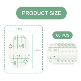 60 PCS Self Adhesive Invisible Heel Anti-Wear Sticker,Waterproof Anti-Wear Foot Care Protection Pad,Heel Protector Sticker,Transparent for Prevent Heels Rubbed