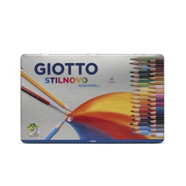 GIOTTO Stilnovo Acquarell Watercolour Colouring Pencils, 36 Assorted Colours, Ideal for Children, Parties and Schools