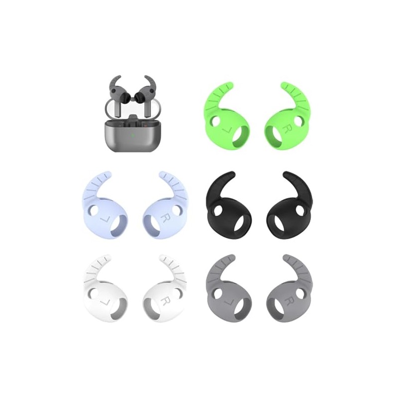 Rqker Ear Hooks Compatible with Galaxy Buds 3 Pro SM-R630N,