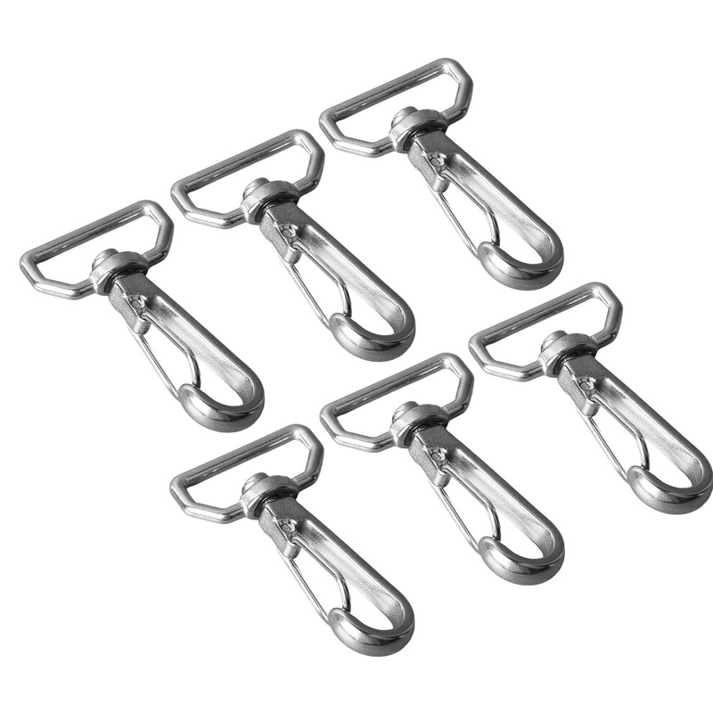6pcs Webbing Belt Spring Hooks 316 Stainless Steel Universal D