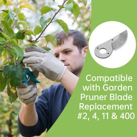 Hand Pruner Blade Kit Replacement for Pruners #2, 4, 11 & 400, Spare Cutting Blade for Garden Pruning Shears & Bypass Clippers，Including Spare Cutting Blade, pruner Spring & Adjustment Key