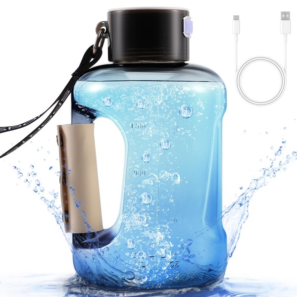 55Oz Hydrogen Water Bottle,Hydrogen Water Bottle Generator with 2500PPD Pure