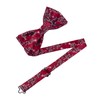 Gusleson Mens Green Christmas Bow Tie for Children Red Adjustable