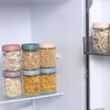 novelinks 16oz Glass jars with Airtight Lids, Over Night Oats