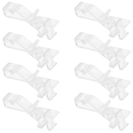 AOKWAWALIY 20pcs Venetian Blind Clip Curtain Clips Hidden Valance Clips Window Blind Accessory Vertical Blind Clips Blind Clamp Transparent Valance Clips Plastic Vertical Curtain Blinds
