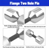 2 Pcs Flange Two Hole Pins Set Stainless Steel 1-5/8”