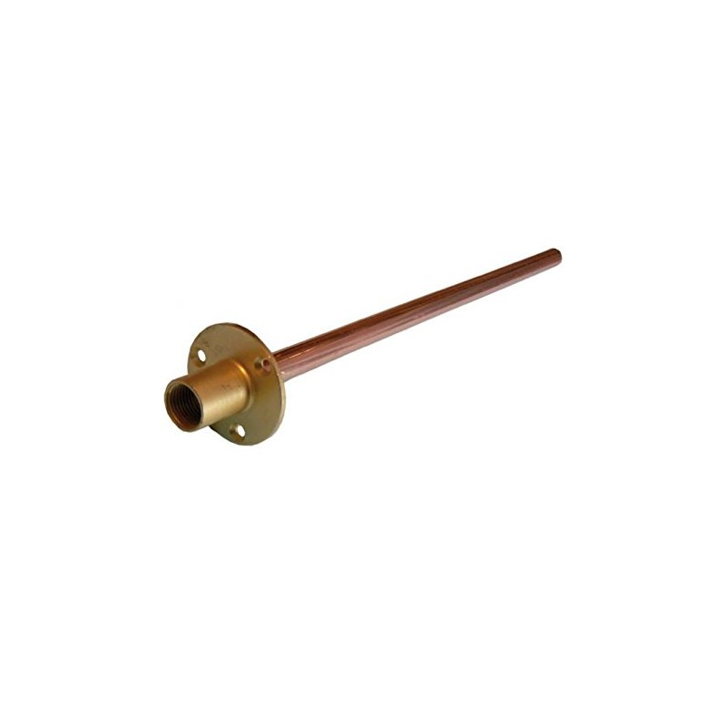 1/2" Wallplate with 15mm Copper Tail x 350mm