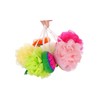 Healvian 6pcs Fruit Shaped Shower Strawberry and Pineapple Mesh Pouf