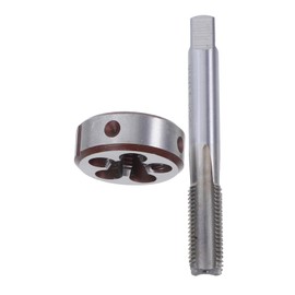 DOITOOL 1 Set Thread Tap Set Threading Taps Metric Thread and Dies Home Repair Tap and Die Machine Tap Die Metric Thread Right Hand Mini Tap and Die Steel Screw Tap Kit Silver