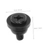 Tofficu 20Pcs Hard Disk Drive Mounting Screws with Shock Absorption