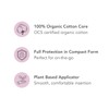 Rael Organic Cotton Compact Tampons - BPA-Free Applicator, Chlorine Free,
