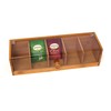 Lipper International 8187 Bamboo Wood and Acrylic Tea Box with