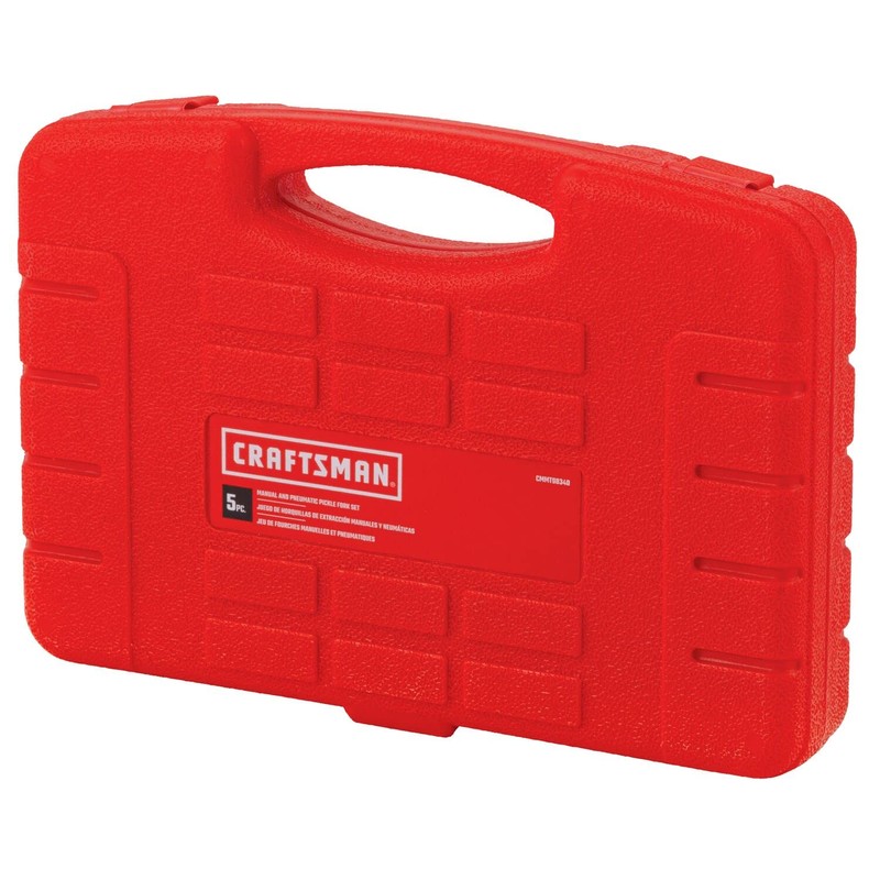 CRAFTSMAN Pneumatic Manual Pickle Fork, Automotive, 5-Piece Set (CMMT98340), Red