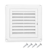 4" Louvered Dryer Vent Cover by Vypart - Exterior Wall